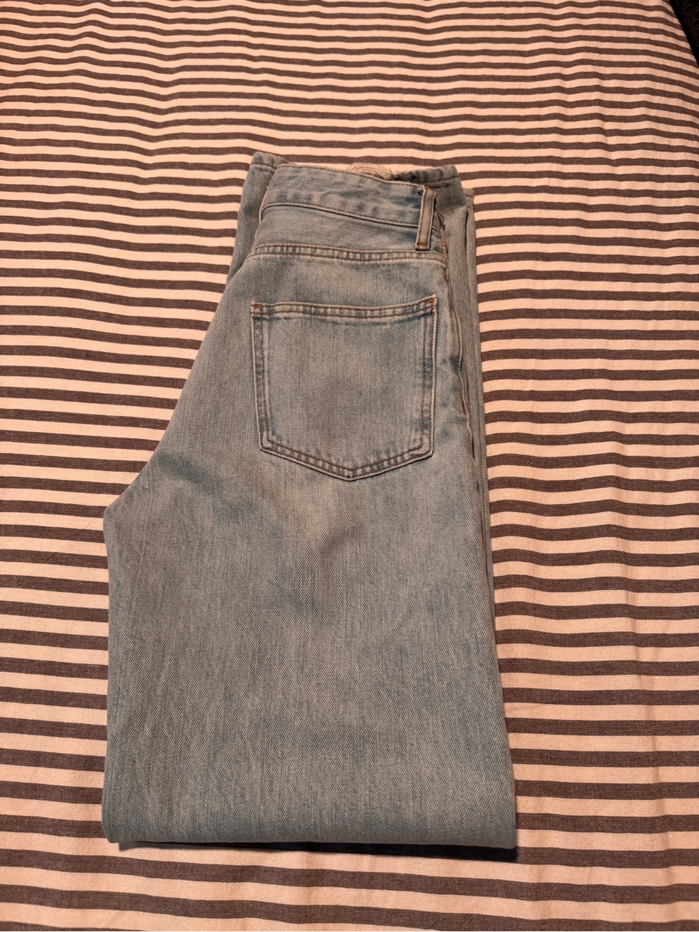 Zara Women’s Distressed Wide Leg High Rise jeans